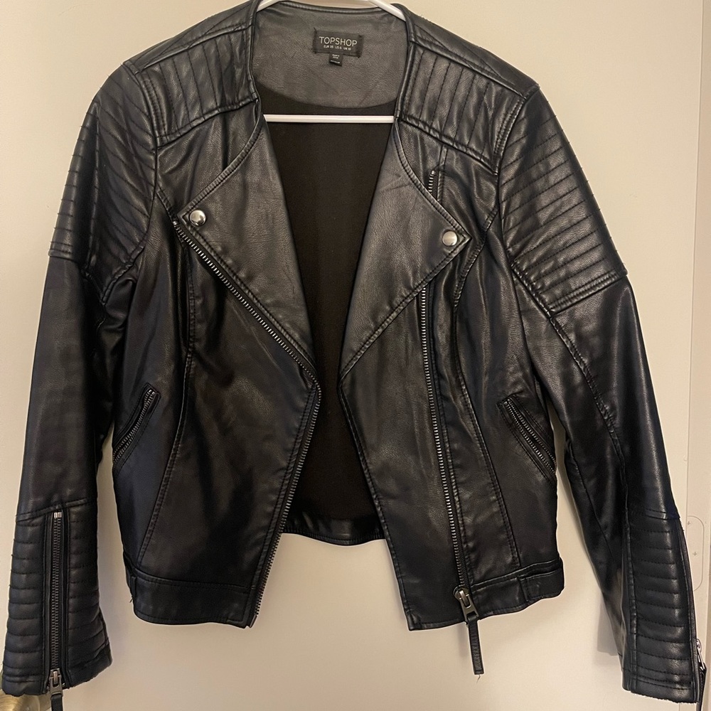 Top shop leather jacket